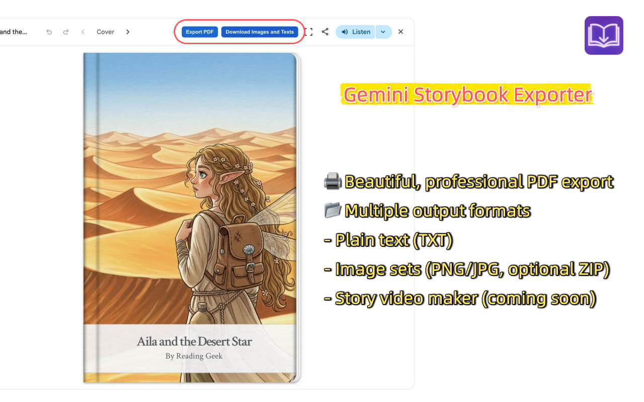 Gemini Storybook Exporter