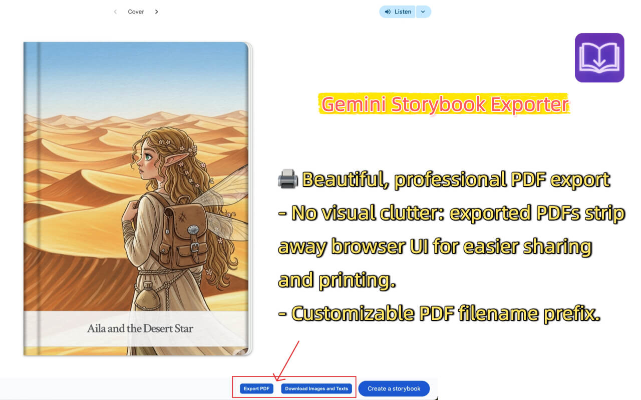 Gemini Storybook Exporter